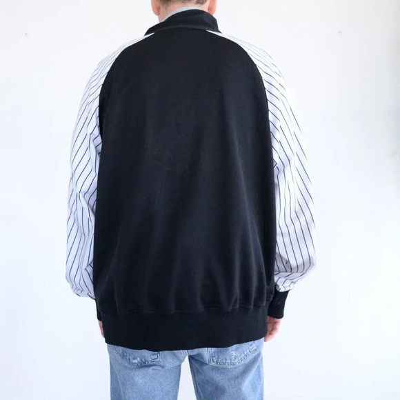 Vintage Stitches Genuine Rare 90's  Chicago White Sox Black & White MLB Zip Up - Picture 3 of 13